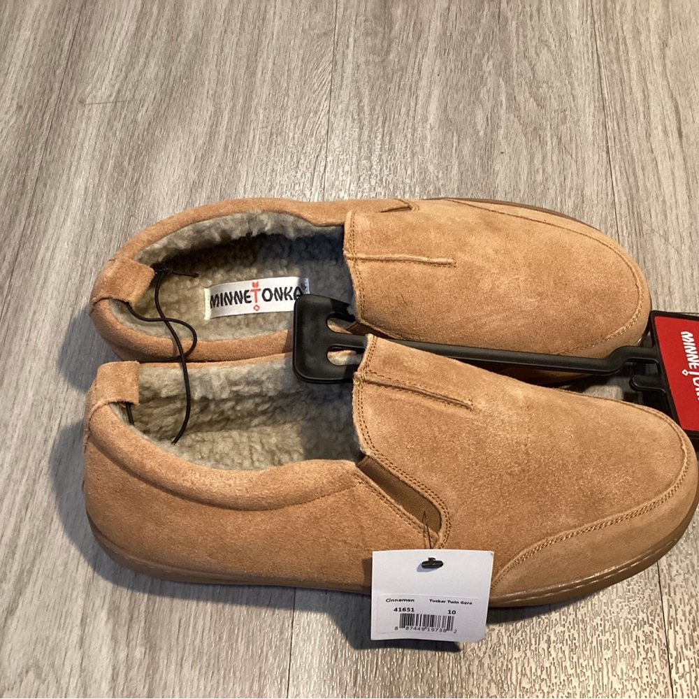 Minnetonka Slippers (cinnamon) Mens 9